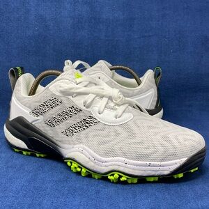 Adidas MENS CodeChaos Spikeless golf shoes White And Lucid Lemon Size 9.5 IF3268